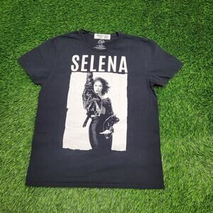 1990s Selene Quintanilla Shirt Womens Large 20x26 Black Amor Prohibido